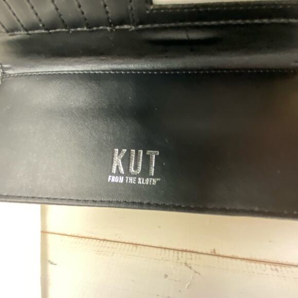 KUT From the Cloth Black and White Wallet NEW - Picture 3 of 7